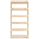 Book Cabinet/Room Divider 80x30x167.4 cm Solid Wood Pine