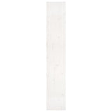 Book Cabinet/Room Divider White 80x30x167.4 cm Solid Wood Pine - Rear View