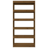 Book Cabinet/Room Divider Honey Brown 80x30x167.4 cm Wood Pine - 45-Degree Angle