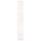 Book Cabinet/Room Divider White 80x30x199.5 cm Solid Wood Pine - Rear View