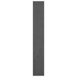 Book Cabinet/Room Divider Grey 80x30x199.5 cm Solid Wood Pine - Rear View