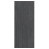 Book Cabinet Room Divider Grey 100x30x71.5 cm Pinewood - Rear View