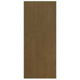 Book Cabinet Room Divider Honey Brown 100x30x71.5 cm Pinewood - Rear View