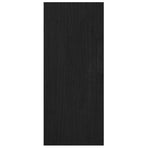 Book Cabinet Room Divider Black 100x30x71.5 cm Pinewood
