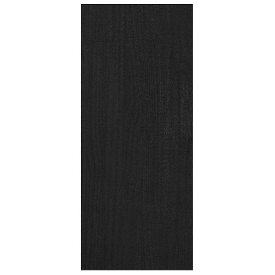 Book Cabinet Room Divider Black 100x30x71.5 cm Pinewood