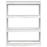 Book Cabinet/Room Divider White 100x30x103 cm Solid Pinewood - 45-Degree Angle