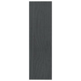 Book Cabinet/Room Divider Grey 100x30x103 cm Solid Pinewood - Rear View