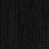 Book Cabinet/Room Divider Black 100x30x103 cm Solid Pinewood - Close-Up Angle