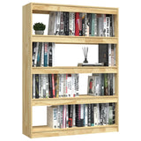Book Cabinet/Room Divider 100x30x135.5 cm Solid Pinewood - Top-Down View