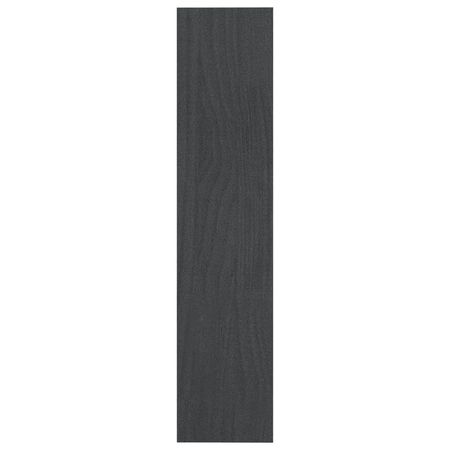 Book Cabinet/Room Divider Grey 100x30x135.5 cm Solid Pinewood