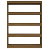 Book Cabinet/Room Divider Honey Brown 100x30x135.5 cm Solid Pinewood