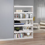Book Cabinet/Room Divider White 100x30x167.5 cm Solid Pinewood - Side View