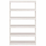 Book Cabinet/Room Divider White 100x30x167.5 cm Solid Pinewood