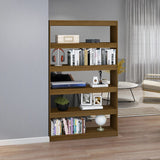 Book Cabinet/Room Divider Honey Brown 100x30x167.5 cm Solid Pinewood - Side View