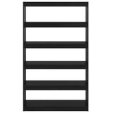Book Cabinet/Room Divider Black 100x30x167.5 cm Solid Pinewood