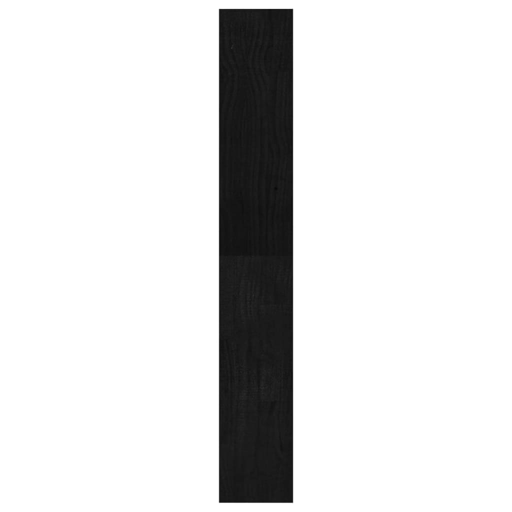 Book Cabinet/Room Divider Black 100x30x200 cm Solid Pinewood