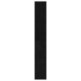 Book Cabinet/Room Divider Black 100x30x200 cm Solid Pinewood