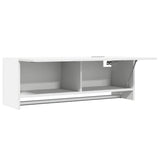 Wardrobe White 100x32.5x35 cm Engineered Wood - 45-Degree Angle