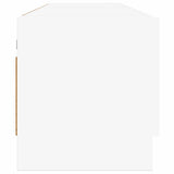 Wardrobe White 100x32.5x35 cm Engineered Wood - Rear View