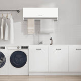Wardrobe White 100x32.5x35 cm Engineered Wood
