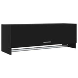 Wardrobe Black 100x32.5x35 cm Engineered Wood