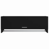 Wardrobe Black 100x32.5x35 cm Engineered Wood - Top-Down View