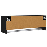 Wardrobe Black 100x32.5x35 cm Engineered Wood
