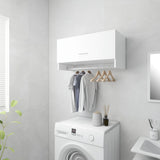 Wardrobe White 70x32.5x35 cm Engineered Wood - Side View