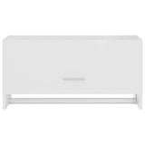 Wardrobe White 70x32.5x35 cm Engineered Wood - 45-Degree Angle