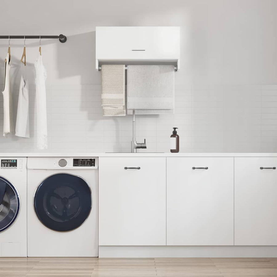 Wardrobe White 70x32.5x35 cm Engineered Wood