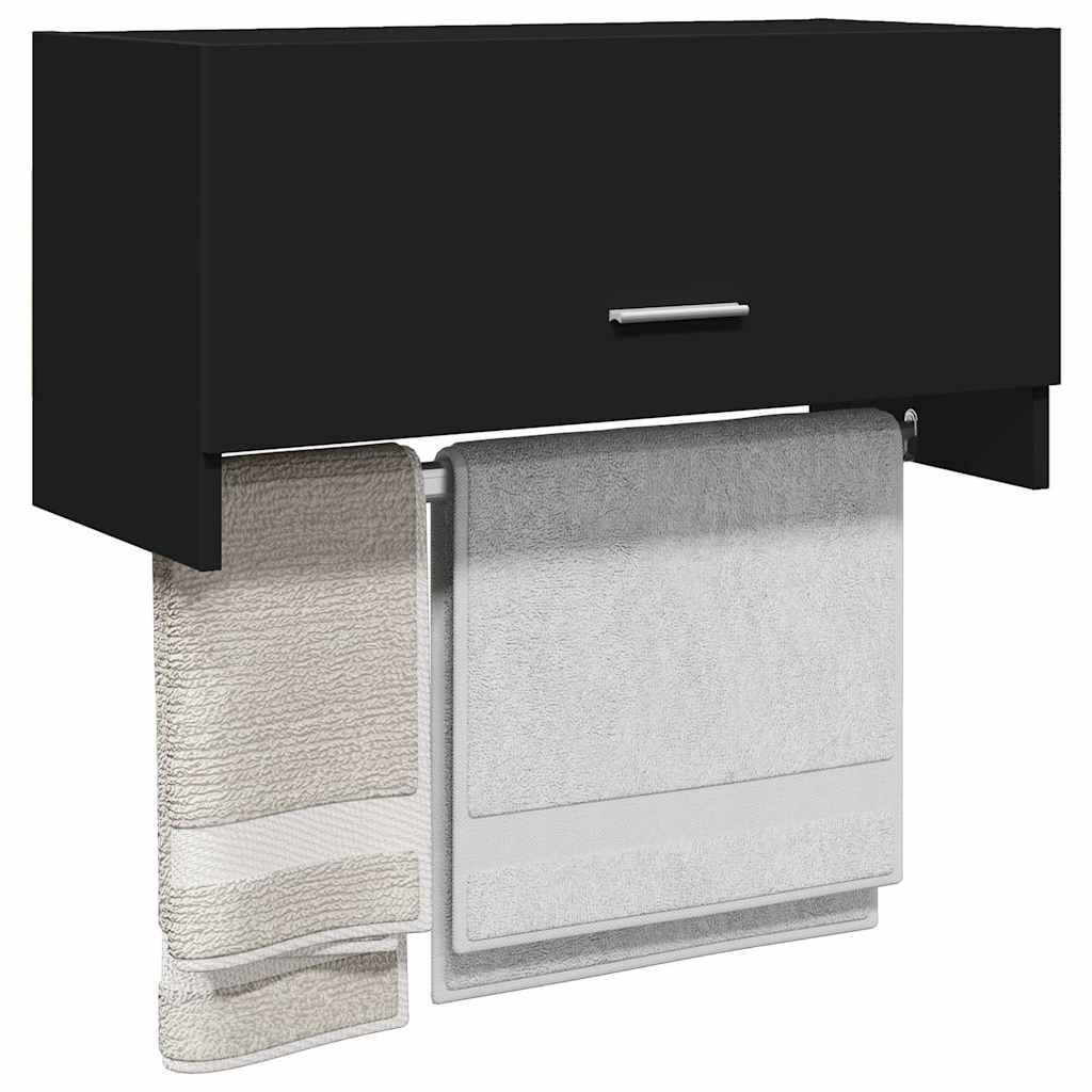 Wardrobe Black 70x32.5x35 cm Engineered Wood