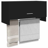 Wardrobe Black 70x32.5x35 cm Engineered Wood - Side View