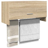 Wardrobe Sonoma Oak 70x32.5x35 cm Engineered Wood - Side View
