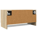 Wardrobe Sonoma Oak 70x32.5x35 cm Engineered Wood - Rear View