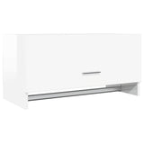 Wardrobe High Gloss White 70x32.5x35 cm Engineered Wood
