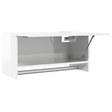 Wardrobe High Gloss White 70x32.5x35 cm Engineered Wood - Low Angle