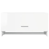 Wardrobe High Gloss White 70x32.5x35 cm Engineered Wood