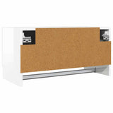 Wardrobe High Gloss White 70x32.5x35 cm Engineered Wood