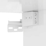 Wardrobe High Gloss White 70x32.5x35 cm Engineered Wood - Close-Up Angle