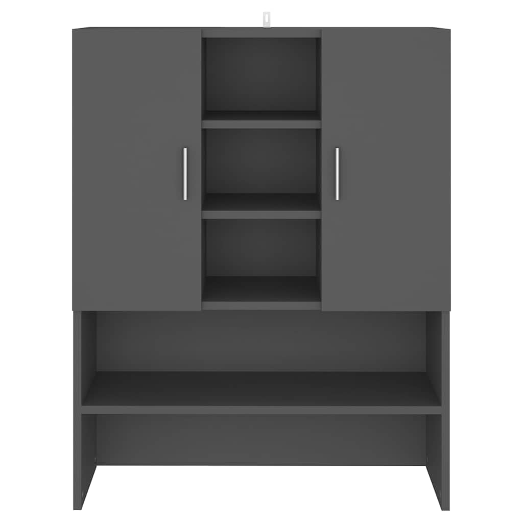 Washing Machine Cabinet Grey 70.5x25.5x90 cm