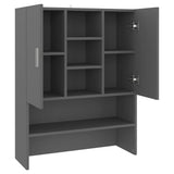 Washing Machine Cabinet Grey 70.5x25.5x90 cm - 45-Degree Angle