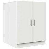 Washing Machine Cabinet White 71x71.5x91.5 cm - Front View