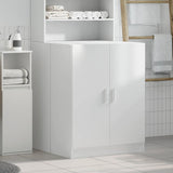 Washing Machine Cabinet White 71x71.5x91.5 cm - Side View
