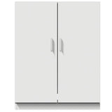 Washing Machine Cabinet White 71x71.5x91.5 cm - Top-Down View