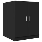 Washing Machine Cabinet Black 71x71.5x91.5 cm - Front View
