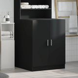 Washing Machine Cabinet Black 71x71.5x91.5 cm - Side View