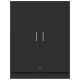 Washing Machine Cabinet Black 71x71.5x91.5 cm
