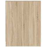 Washing Machine Cabinet White and Sonoma Oak 71x71.5x91.5 cm - 45-Degree Angle
