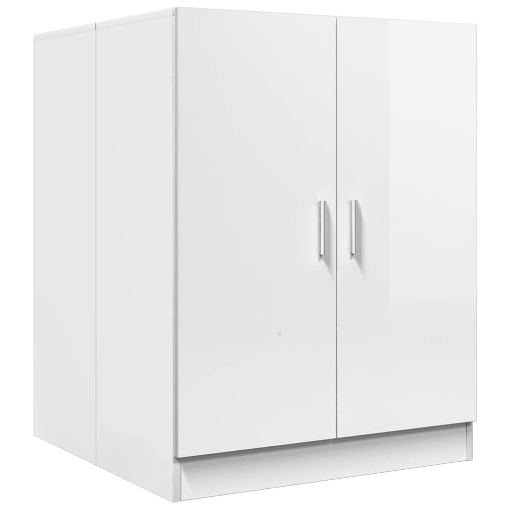 Washing Machine Cabinet High Gloss White 71x71.5x91.5 cm