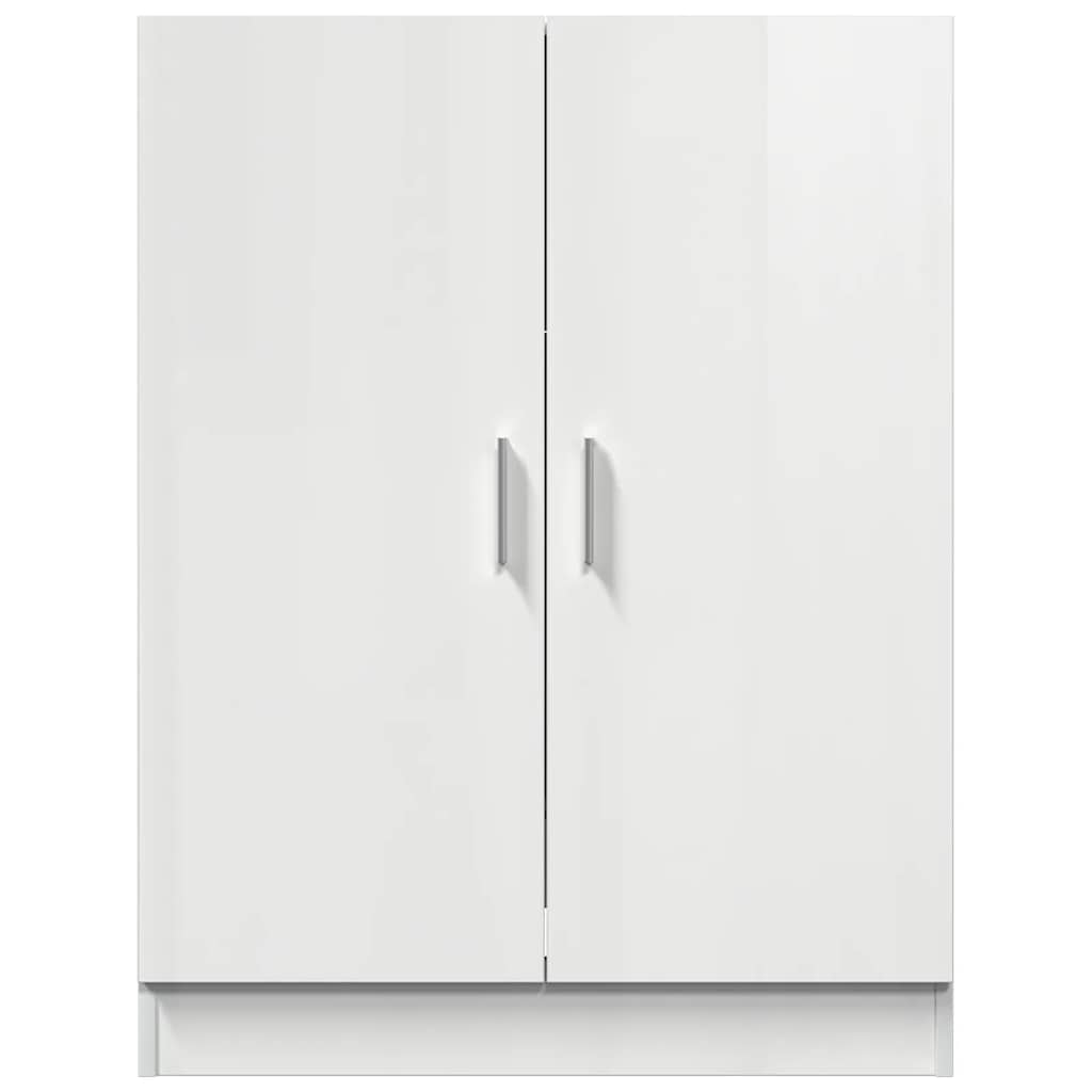 Washing Machine Cabinet High Gloss White 71x71.5x91.5 cm
